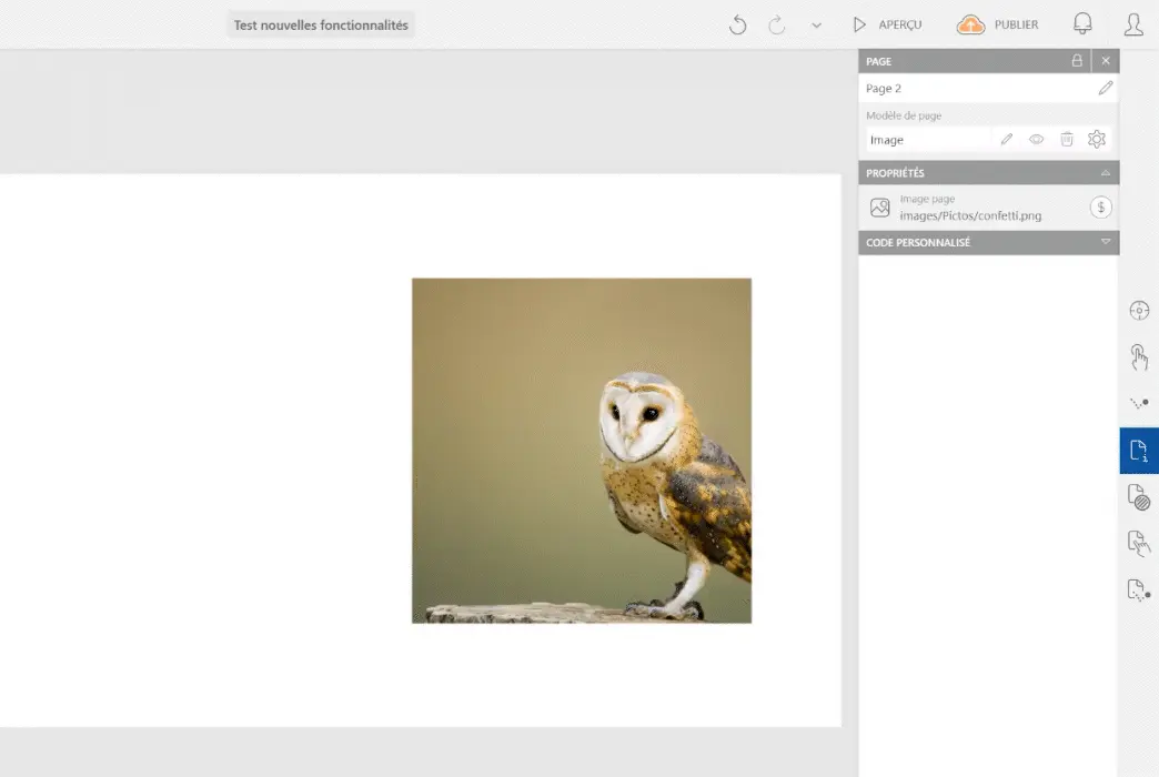 Démonstration de l'interaction Manipulation