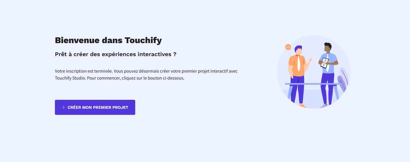 Bouton Créer mon premier projet