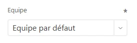 Sélection de l'équipe du projet