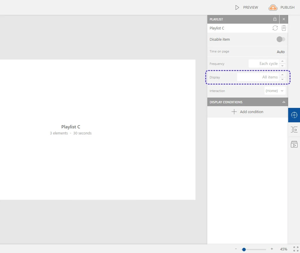 Choosing the number of items displayed from a nested playlist