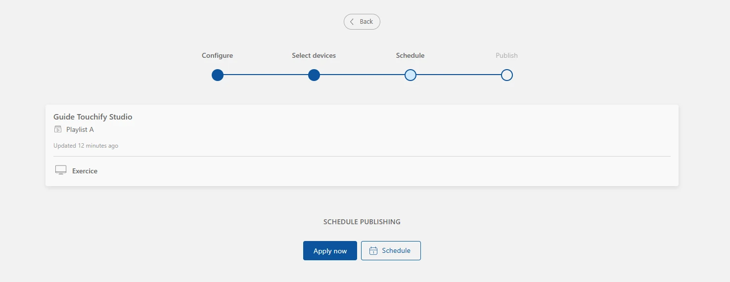 Step 3: choosing between scheduling or immediate broadcast