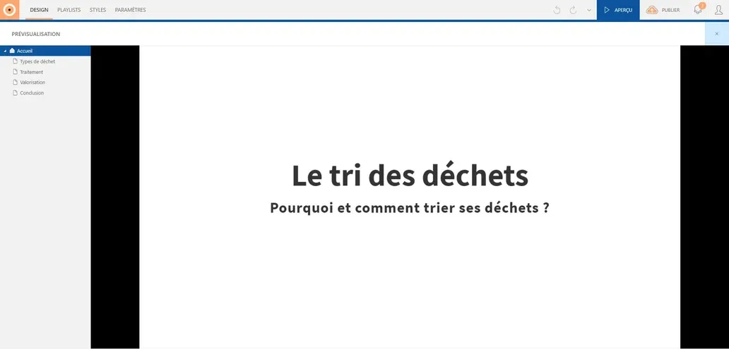 Prévisualisation du contenu