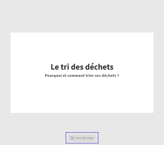 Ouvrir dans Design