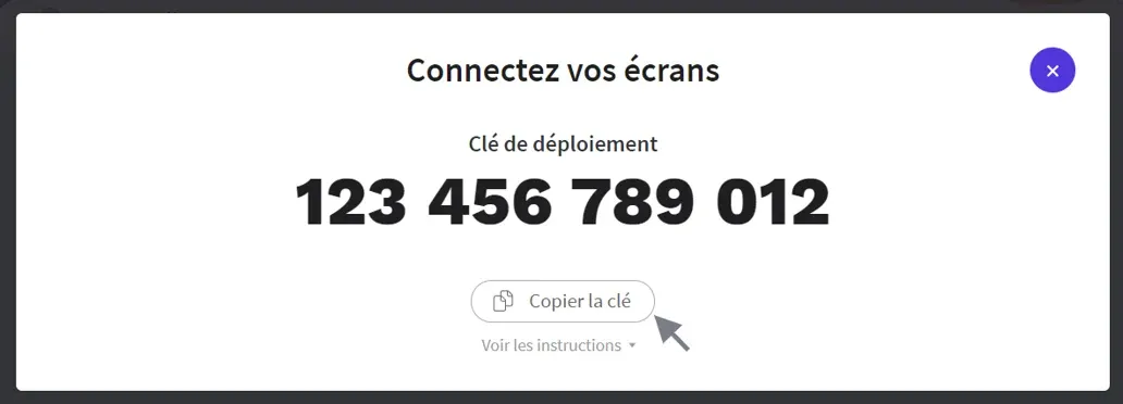Fenêtre de connexion à un groupe de diffusion