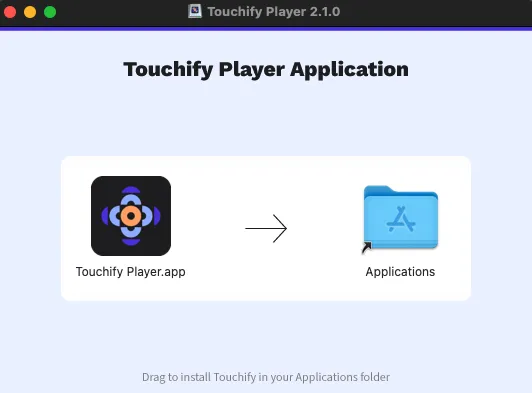 Installateur DMG sur macOS