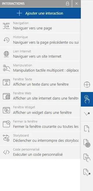 Ajout d'une interaction