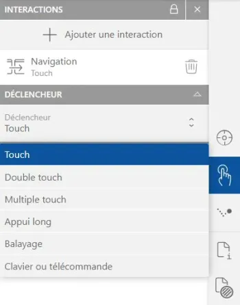 Déclencheurs d'interaction