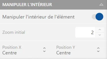 Options Manipulation intérieure