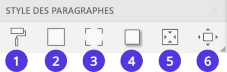Edition de styles de paragraphes