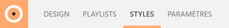 Onglet de styles
